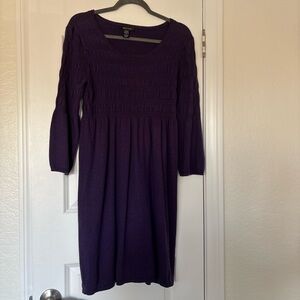 Spense Long Sleeve Purple Dress size small